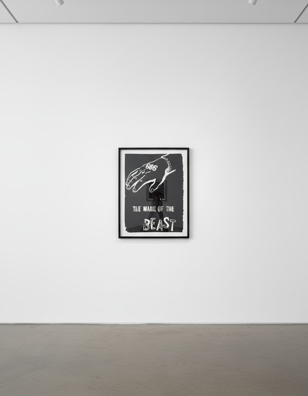 Andy Warhol - The Mark of the Beast Negative, 1985-6, Synthetic polymer and silkscreen ink on canvas