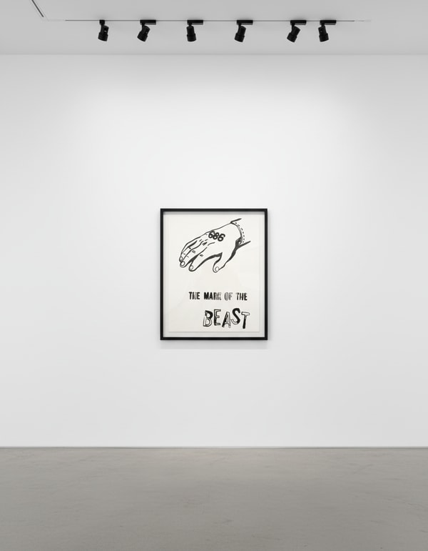 Andy Warhol - The Mark of the Beast Positive, 1985-86, Synthetic polymer and silkscreen ink on canvas