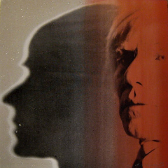 Andy Warhol - The Shadow F.S. II 267, from Myths, 1981, Screen print with diamond dust on Lenox Museum Board