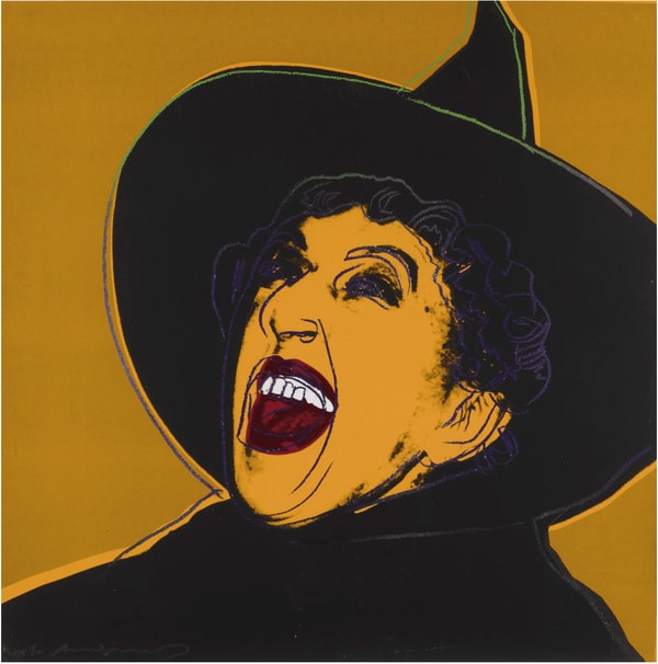 Andy Warhol - The Witch Trial Proof TP 17/30 from Myths, 1981, Screen print with diamond dust on Lenox Museum Board