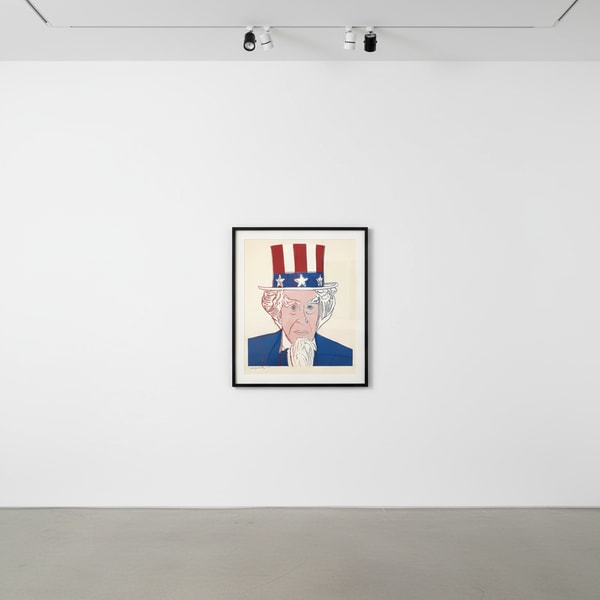 Andy Warhol - Uncle Sam Trial Proof TP 2/30 from Myths, 1981, Screen print with diamond dust on Lenox Museum Board