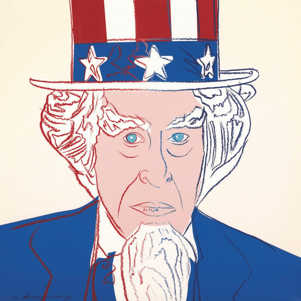 Andy Warhol - Uncle Sam Trial Proof TP 2/30 from Myths, 1981, Screen print with diamond dust on Lenox Museum Board