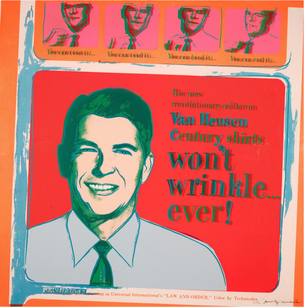 Andy Warhol - Van Heusen Ronald Reagan Trial Proof 23/30 from Ads, 1985