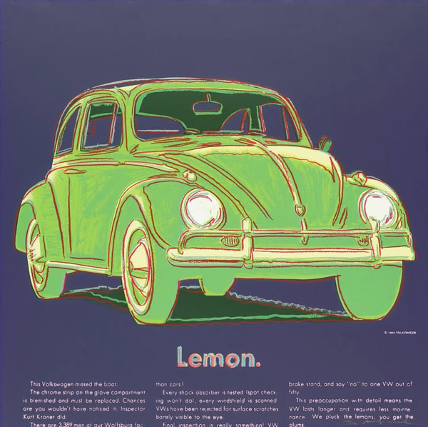Andy Warhol - Volkswagen F.S. II 358, from Ads, 1985