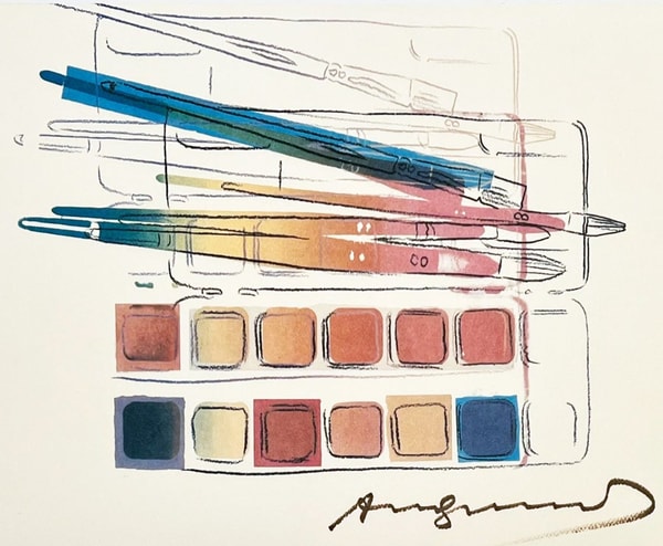 Andy Warhol - Watercolor Paint Kit With Brushes F.S. II 288, 1982