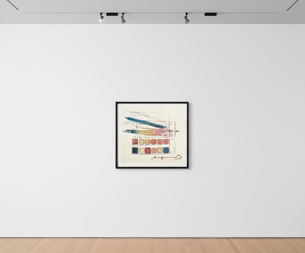 Andy Warhol - Watercolor Paint Kit With Brushes F.S. II 288, 1982, Offset lithograph on Carnival felt cover