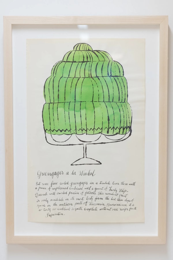 Andy Warhol - Greengauges a la Warhol F.S. IV 143A, from Wild Raspberries, 1959, Offset lithograph on paper with hand colo...