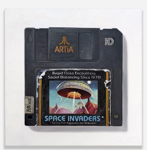 Arlo Sinclair - Space Invaders: Social Distancing (3.5" Disk), 2025