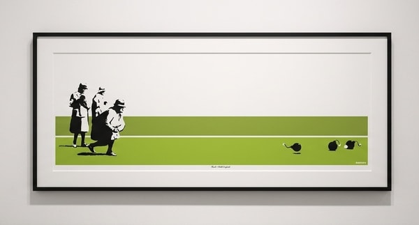 Banksy - Bomb Middle England (Unsigned), 2001, Screen print
Unsigned
Numbered