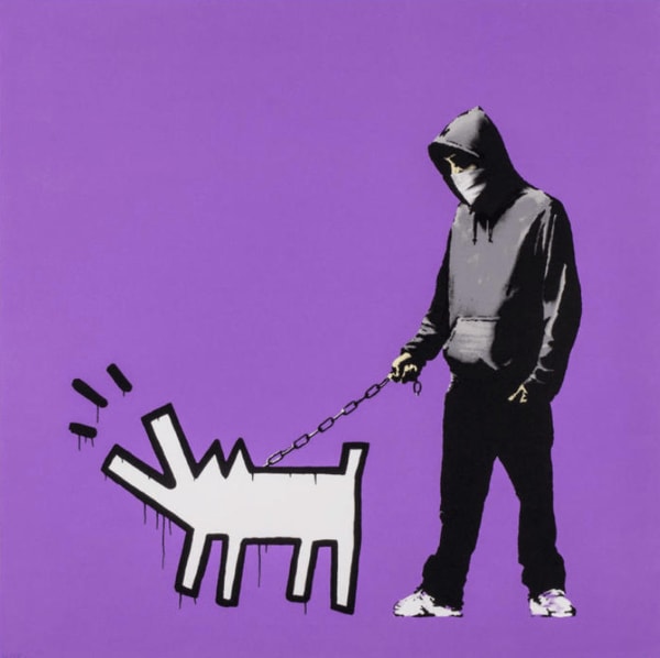 Banksy - Choose Your Weapon Bright Purple, 2010