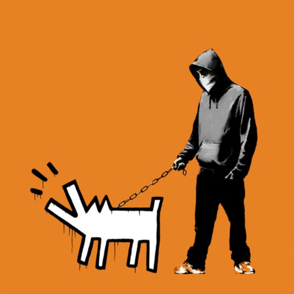 Banksy - Choose Your Weapon Dark Orange, 2010