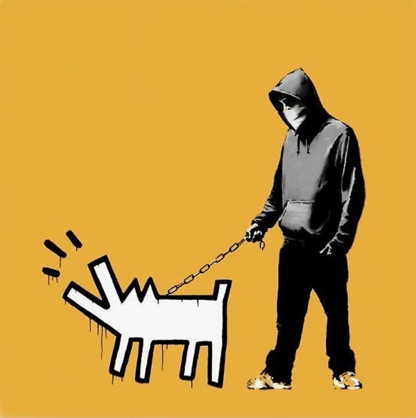 Banksy - Choose Your Weapon Light Orange, 2010