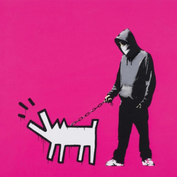 Banksy - Choose Your Weapon Magenta, 2010