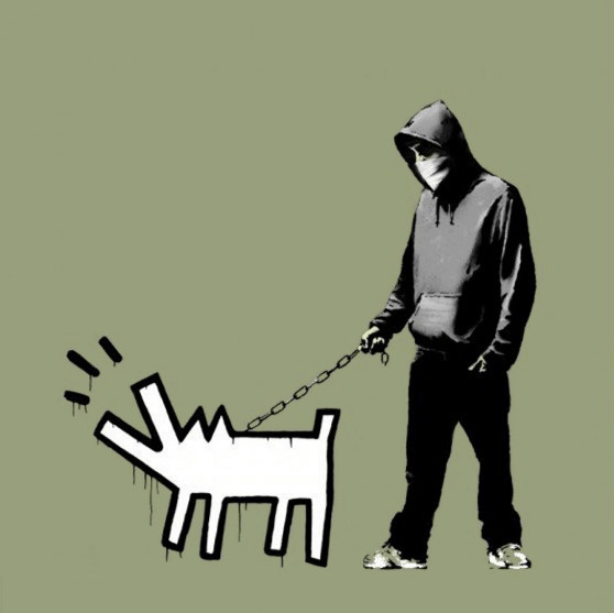 Banksy - Choose Your Weapon Olive, 2010