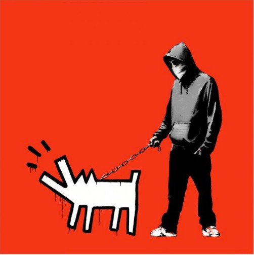 Banksy - Choose Your Weapon Red, 2010