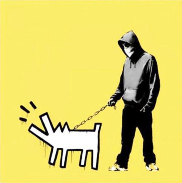 Banksy - Choose Your Weapon Soft Yellow, 2010