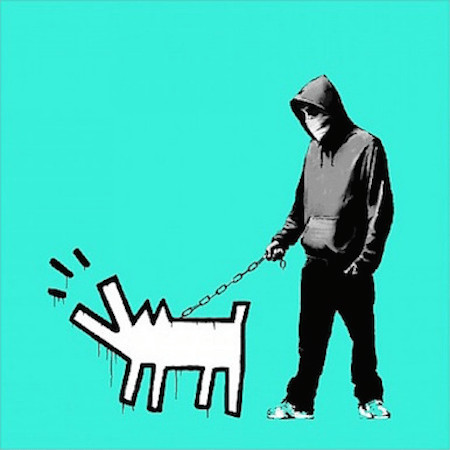 Banksy - Choose Your Weapon Turquoise, 2010