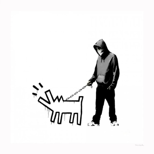 Banksy - Choose Your Weapon White, 2010