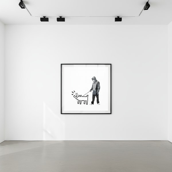Banksy - Choose Your Weapon White, 2010, Screen print