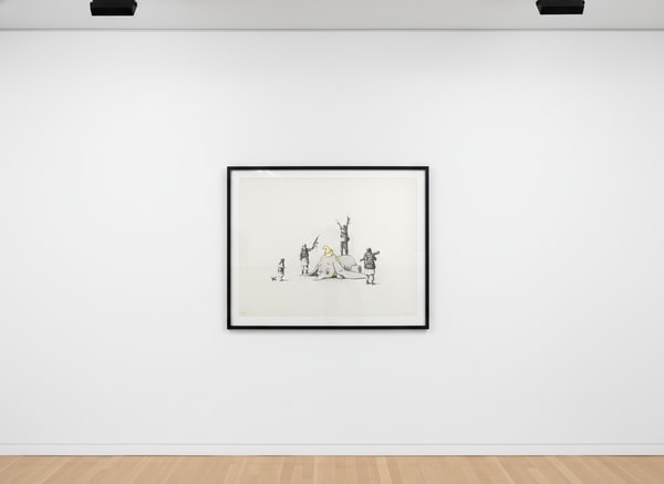 Banksy - Dumbo (Signed), 2014, Screen print hand finished with water colors