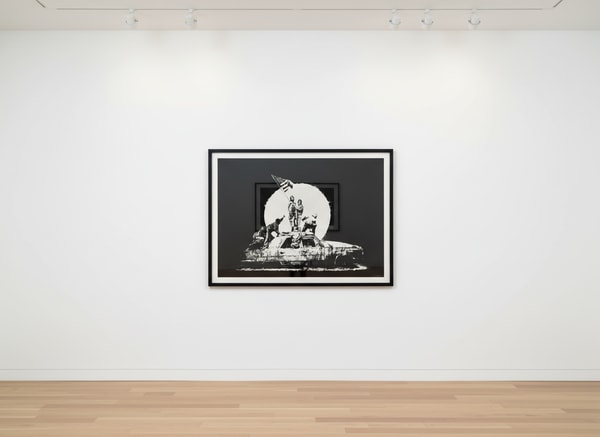 Banksy - Flag (Formica Silver) (Signed), 2008