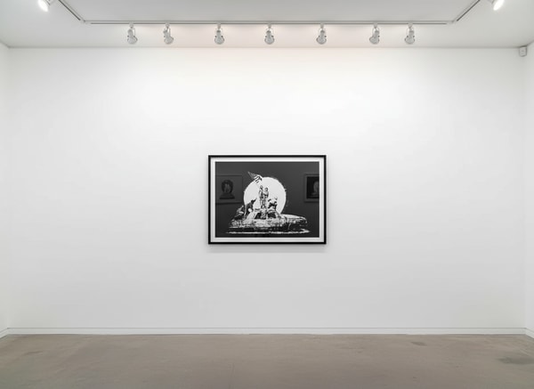 Banksy - Flag (Silver) (Unsigned), 2008