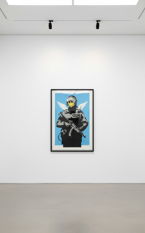 Banksy - Flying Copper (Signed), 2003