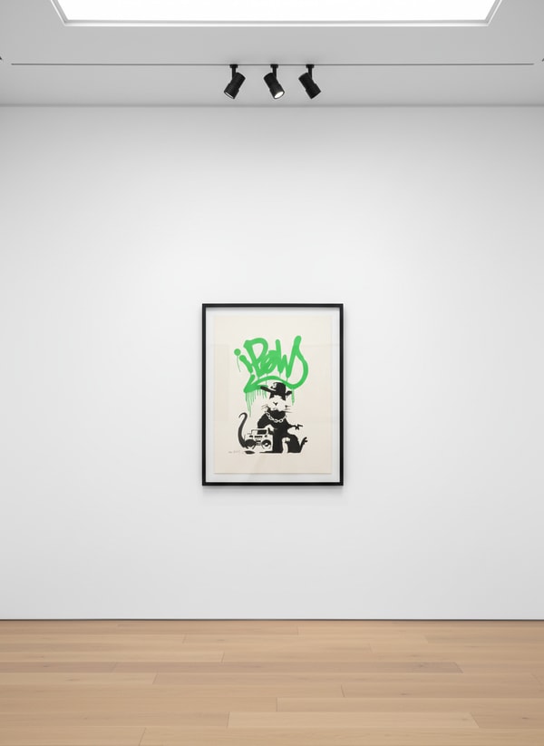 Banksy - Gangsta Rat (Green) (Signed), 2004