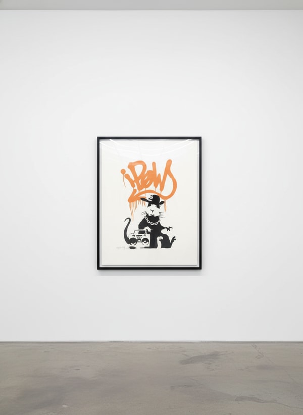 Banksy - Gangsta Rat (Orange) (Signed), 2004