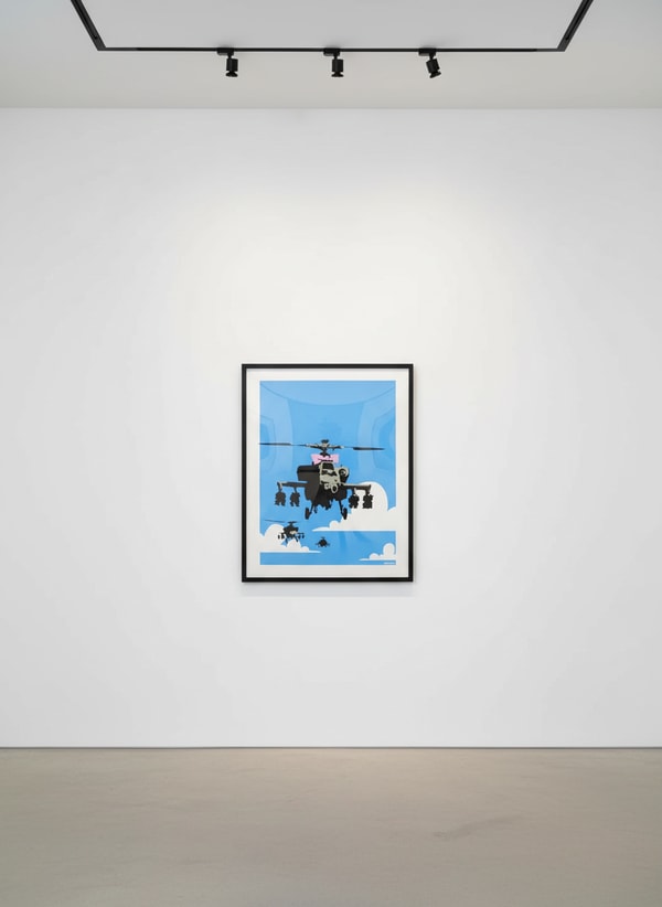 Banksy - Happy Choppers (Unsigned), 2003, Screen print
Unsigned