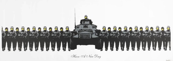 Banksy - Have A Nice Day (Signed), 2003, Screen printSigned and numbered