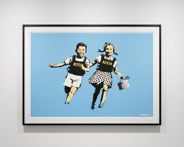 Banksy - Jack and Jill (Police Kids) (Unsigned), 2005, Screen print
