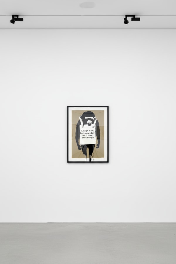 Banksy - Laugh Now, 2003, Screen print