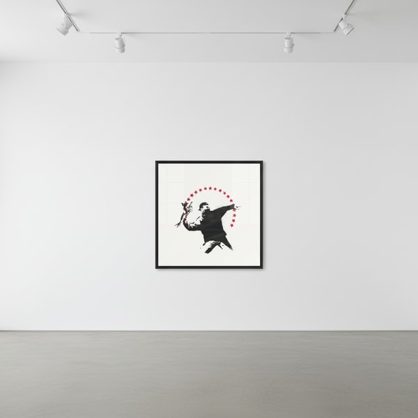 Banksy - Love Is In The Air With Stars, 2003