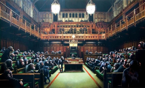 Banksy - Monkey Parliament, 2009