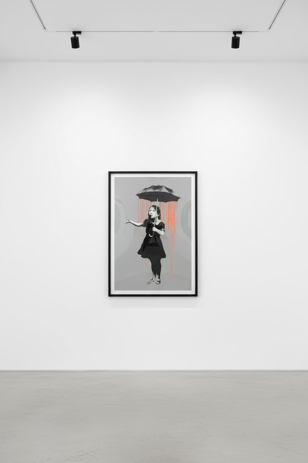 Banksy - NOLA Dark Orange To Orange Rain, 2008, Screen print