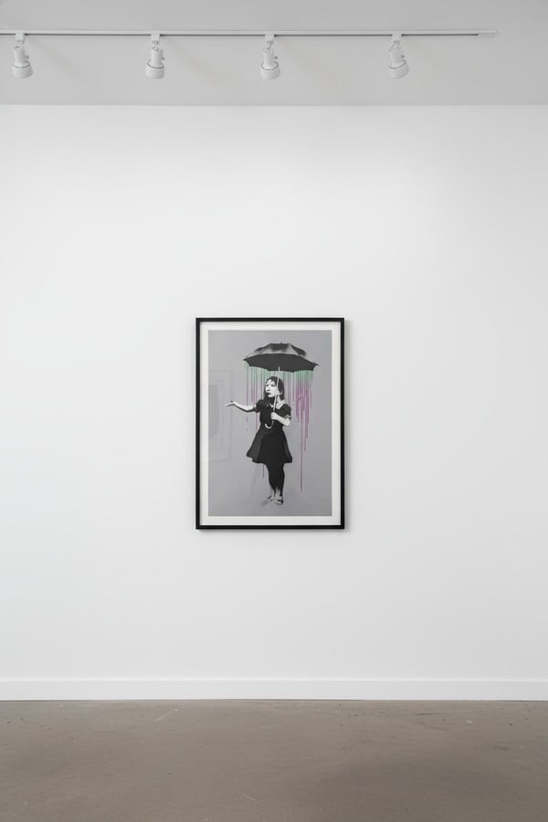 Banksy - NOLA Green and Purple Rain, 2006, Screen print