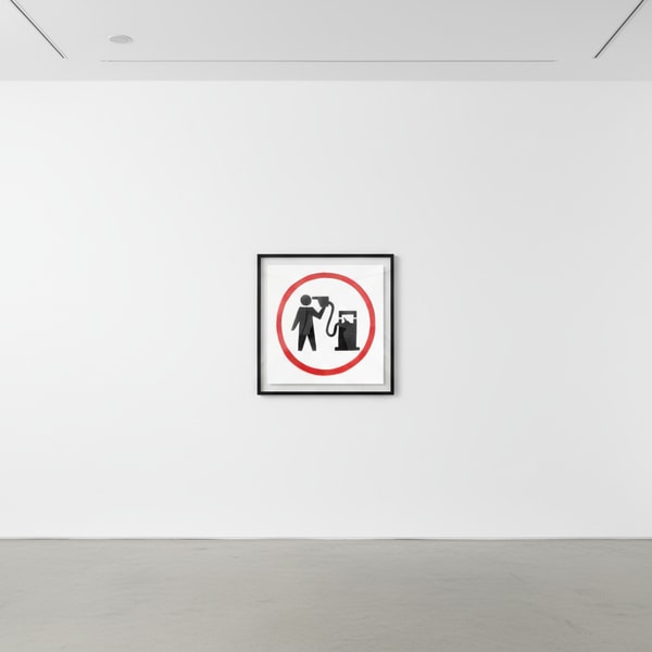 Banksy - Petrol Head, 2003, Spray paint on canvas