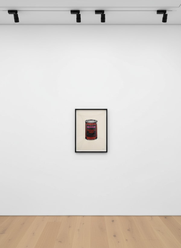Banksy - Soup Can (Black, Orange, Pink) (Signed), 2005