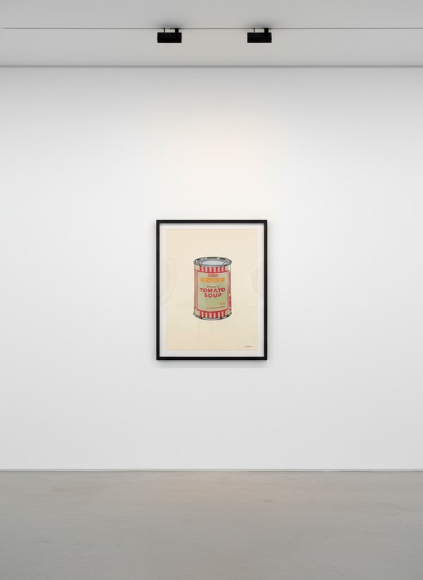Banksy - Soup Can (Sage, Cherry, Tan) (Signed), 2005, Screen print
