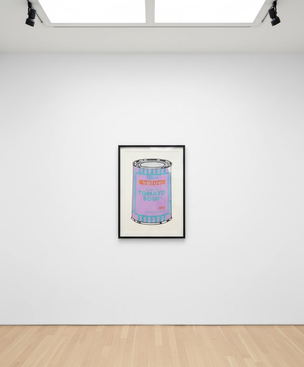 Banksy - Soup Can (Violet, Blue, Tan) (Signed), 2005, Screen print