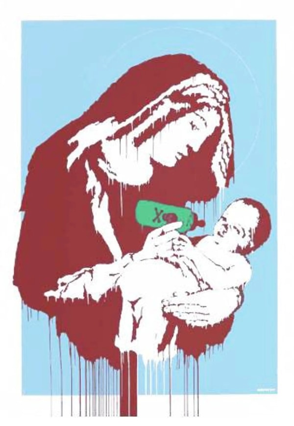 Banksy - Toxic Mary (AP Blue) (Signed), 2004