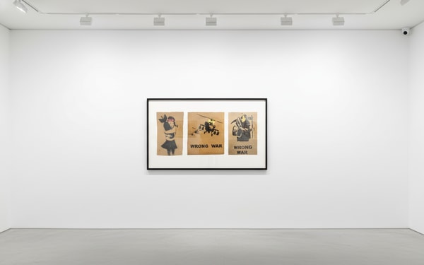 Banksy - Wrong War Cardboard (Bomb Hugger , Grin Reaper , Happy Chopper), 2003