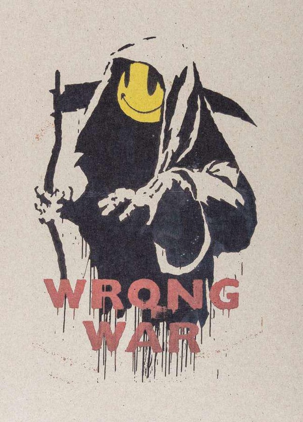 Banksy - Wrong War (Signed), 2004, Screen print
