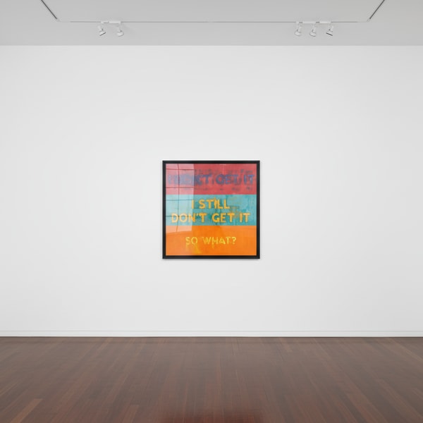 Mel Bochner - I Don't Get It, 2021