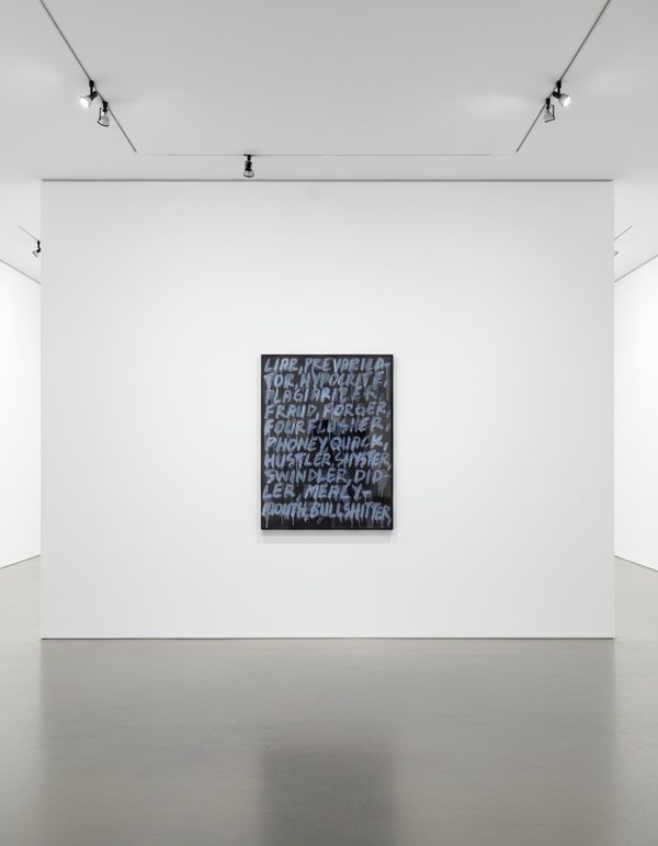 Mel Bochner - Liar, 2008, Etching with aquatint with black ink on japanese surface gampi paper