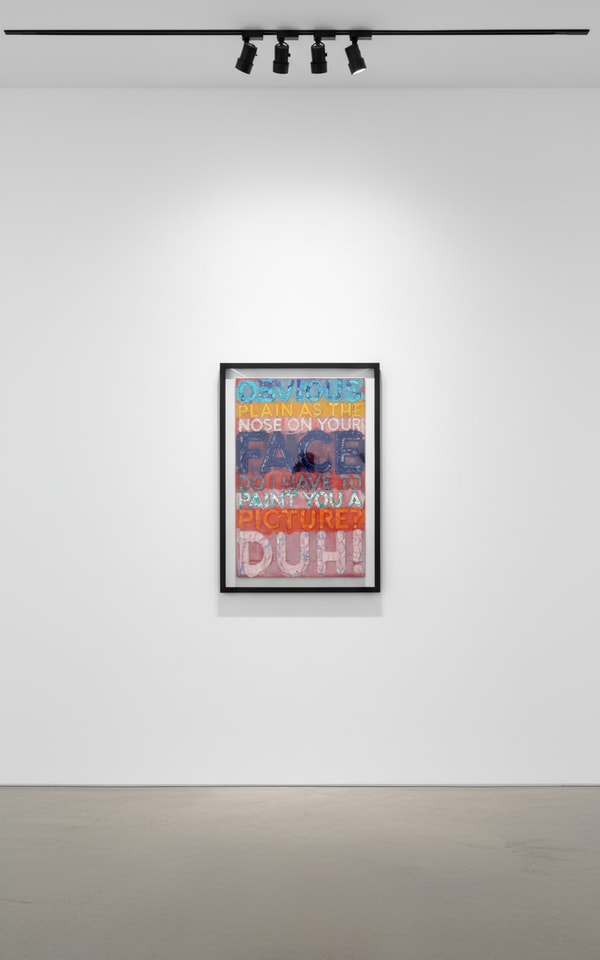 Mel Bochner - Obvious, 2022