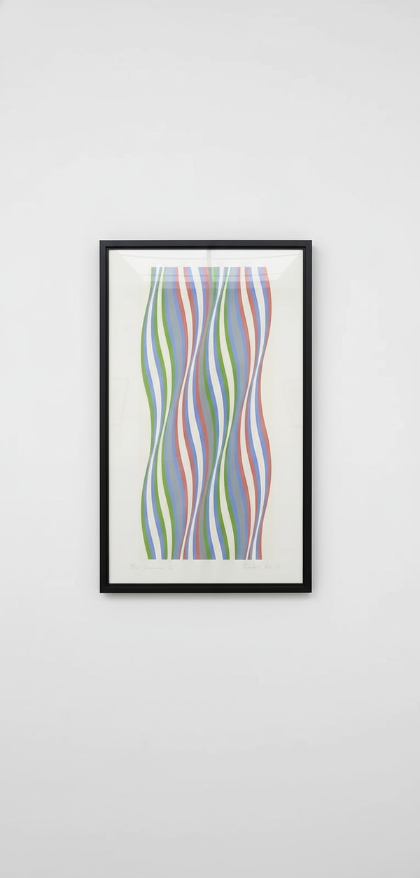 Bridget Riley - Blue Dominance, 1977