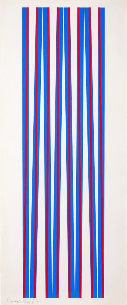 Bridget Riley - Elongated Triangles 1, 1971