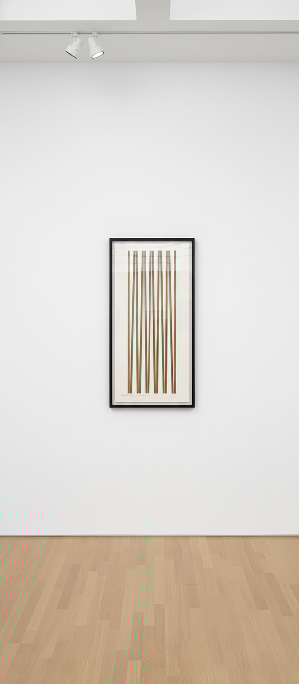 Bridget Riley - Elongated Triangles 2, 1971, Screenprint